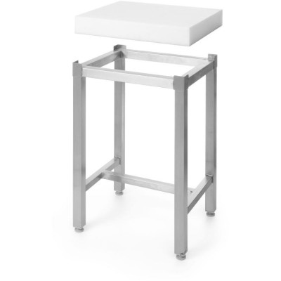 Poylethylenový řeznický špalek, set, Bílá, 500x400x(H)800mm