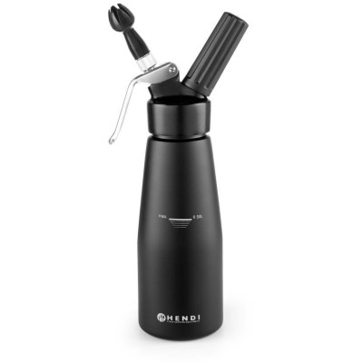 Šlehačková láhev Kitchen Line černá, 0,5L, ø80x(H)260mm