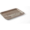 Tác servírovacís melaminovým laminátem se vzorem dřeva, AmerBox, Tmavé dřevo, 240x340mm