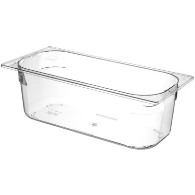 Polykarbonátový podnos na zmrzlinu, 5L, Černá, 360x250x(H)80mm