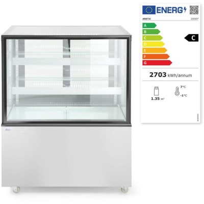 Chladicí vitrína se 2 policemi, Arktic, 510L, 230V/490W, 1515x675x(H)1210mm