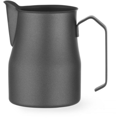 Konvice na pěnění mléka matná černá, HENDI, 0,7L, Černá, ø84x(H)130mm