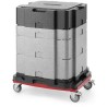 Multifunkční izolovaná nádoba Cam GoBox, Cambro, Světle šedá, 641x641x(H)754mm