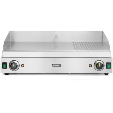 Grilovací deska Profi Line, HENDI, Profi Line, 2/3 plochý, 1/3 žebrovaný, 230V/3500W, 720x530x(H)250mm