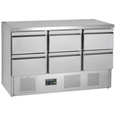 TEFCOLD GS365ST/6 Drawers Saladeta 6 zásuvek nerez