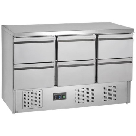 TEFCOLD GS365ST/6 Drawers Saladeta 6 zásuvek nerez