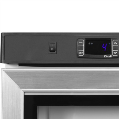 TEFCOLD UR 200 SG Chladicí skříň prosklené dveře, nerez opláštění