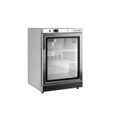 TEFCOLD UF 200 VSG Mrazicí skříň prosklené dveře, nerez