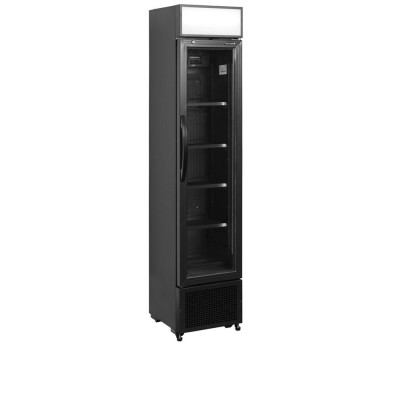 TEFCOLD FSC 175H Black Chladicí skříň prosklené dveře