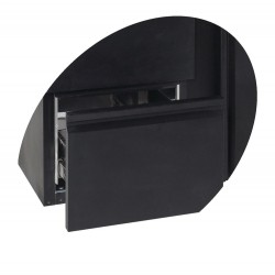 TEFCOLD CBC 210 Minibar, plné křídlové dveře, černá