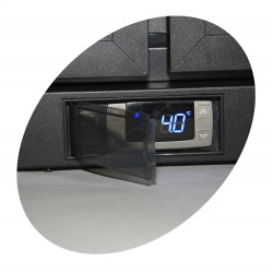 TEFCOLD DB 105 H Minibar prosklené křídlové dveře, černá