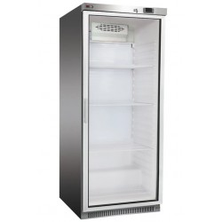 lednice nerez DRR 600 GS prosklené dveře