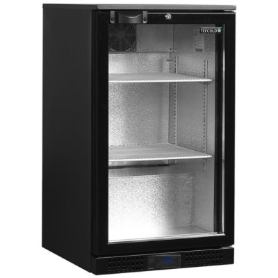 TEFCOLD DB106H Minibar prosklené křídlové dveře, černá