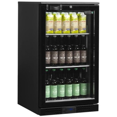 TEFCOLD DB126H Minibar prosklené křídlové dveře, černá