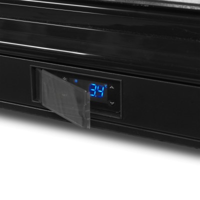 TEFCOLD DB126H Minibar prosklené křídlové dveře, černá