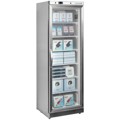 TEFCOLD UF 400 SG Mrazicí skříň prosklené dveře, nerez