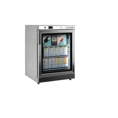 TEFCOLD UF 200 VSG Mrazicí skříň prosklené dveře, nerez