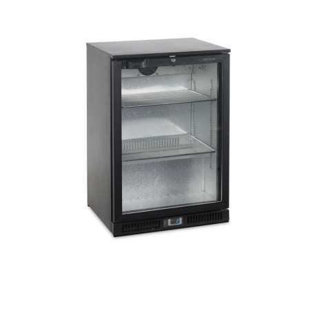 TEFCOLD BA11H Minibar prosklené křídlové dveře, černá