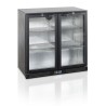BA21H Minibar prosklené křídlové dveře, černá