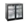 BA26H Minibar prosklené křídlové dveře, černá