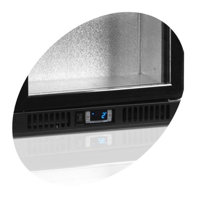TEFCOLD BA26H Minibar prosklené křídlové dveře, černá