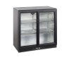 BA21S Minibar prosklené posuvné dveře, černá
