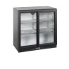 BA26S Minibar prosklené posuvné dveře, černá