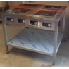 indukční vařidlo Bar-Mec 4 plotny ( 1000x900 mm ) s spodní policí
