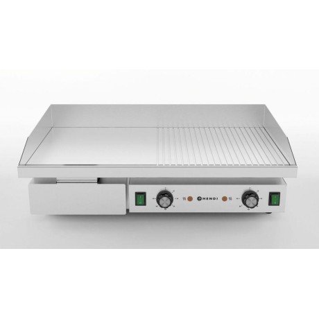 Mřížka s polovičním žebrováním, HENDI, Budget Line, 400V/4400W, 720x460x(H)241mm