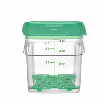 Nádoba na potraviny CamSquares Fresh Pro , Cambro, 3,8L, Průhledná, 191x191x(H)183mm