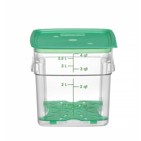 Nádoba na potraviny CamSquares Fresh Pro , Cambro, 3,8L, Průhledná, 191x191x(H)183mm
