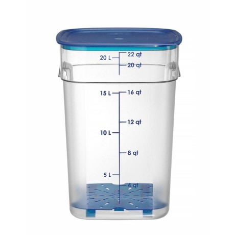 Nádoba na potraviny CamSquares Fresh Pro , Cambro, 22,8L, Průhledná, 289x289x(H)401mm