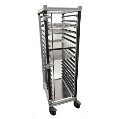 Vozík na zásobníky Camshelving, 18x 600x400 mm, Cambro, 516x783x(H)171mm