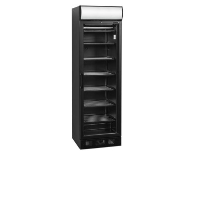 TEFCOLD UFSC371GCP Black Mrazicí skříň prosklené dveře, černá