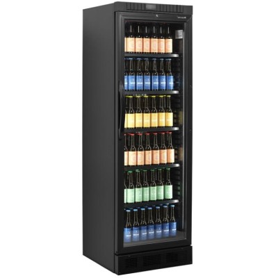 TEFCOLD CEV 435 BLACK Chladicí skříň prosklené dveře
