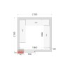 CR 210x210x220 Panely ke stavebnicovým boxům 120 mm