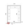 CR 210x270x220 Panely ke stavebnicovým boxům 120 mm