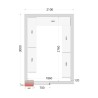 CR 210x300x220 Panely ke stavebnicovým boxům 120 mm