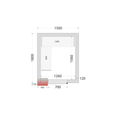TEFCOLD CR 150x180x220 Panely ke stavebnicovým boxům 120 mm