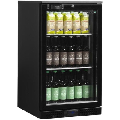 TEFCOLD DB106H Minibar prosklené křídlové dveře, černá