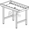Stůl válečkový s vanou 1600 x 650 x 850 mm