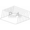 Držák plechů a podnosů nerez 300 x 465 x 210 mm (rozteč 48 mm)