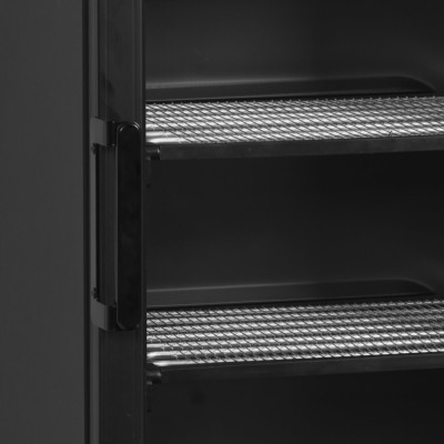 TEFCOLD UFSC371GCP Black Mrazicí skříň prosklené dveře, černá