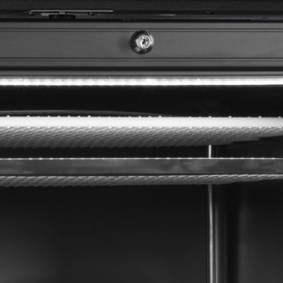 TEFCOLD UFSC371GCP Black Mrazicí skříň prosklené dveře, černá