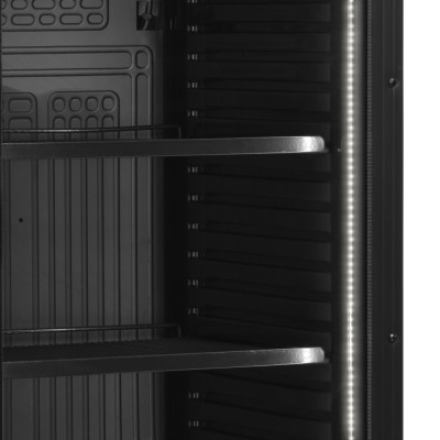 TEFCOLD CEV 435 BLACK Chladicí skříň prosklené dveře