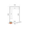 CR 150x240x220 Panely ke stavebnicovým boxům 80 mm