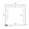CR 300x300x220 Panely ke stavebnicovým boxům 80 mm