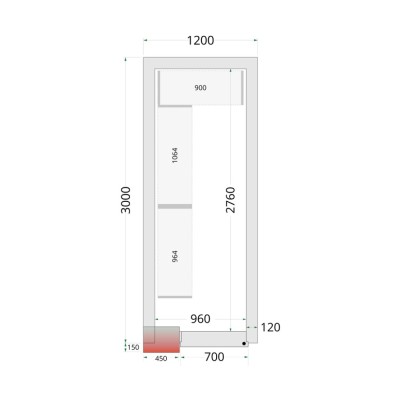 CR 120x300x220 Panely ke stavebnicovým boxům 120 mm