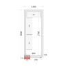 CR 120x300x220 Panely ke stavebnicovým boxům 120 mm