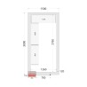 CR 150x300x220 Panely ke stavebnicovým boxům 120 mm